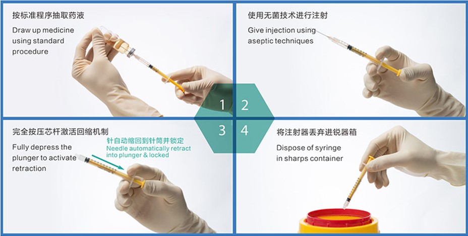 自动回缩安全注射器